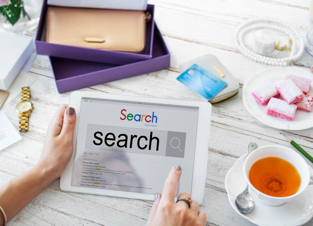 SEO strategy and keyword research on screen