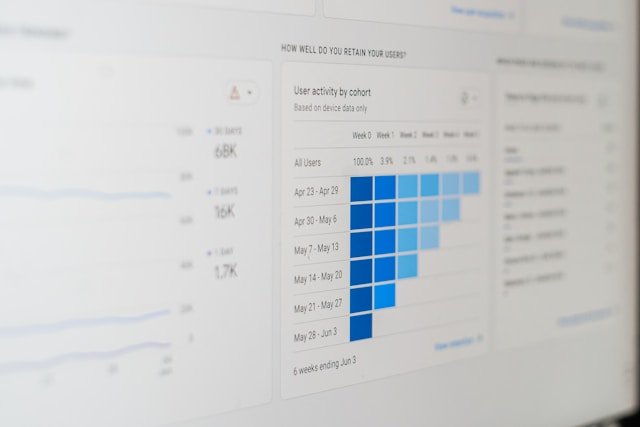Live ROAS performance dashboard on a laptop screen
