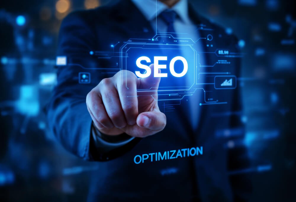 SEO analytics and keyword research on a screen