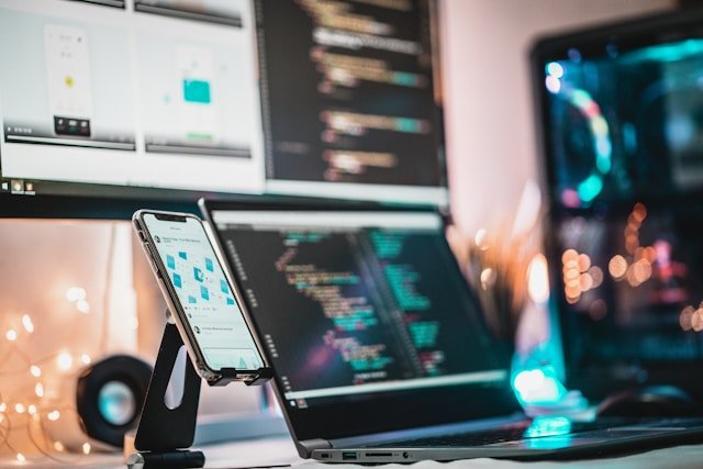 Live WordPress staging site preview on a laptop screen
