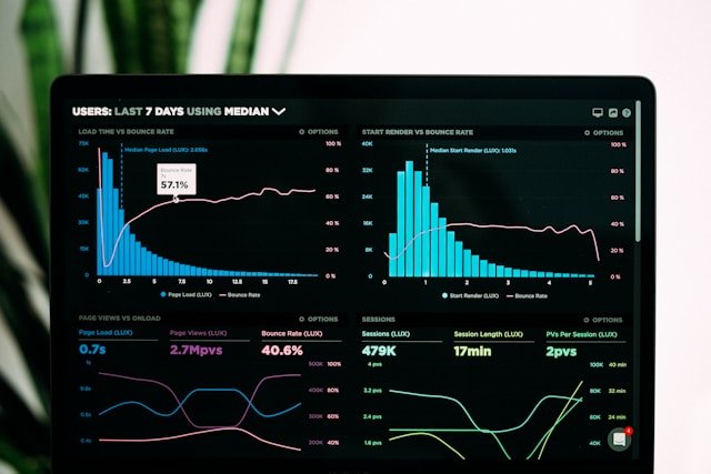 Analytics and attribution dashboard on a phone and laptop